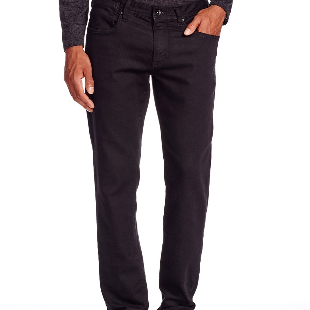 John Varvatos J701 Men's Black Straight Fit Jeans
